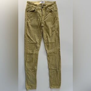 Women's PAIGE Yellow Low-Rise Verdugo Ultra Skinny Jeans Size 27